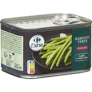 Carrefour extra haricots verts extra fins 220g