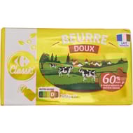 Carrefour classic beurre doux 60% mg 250g