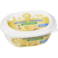Carrefour classic beurre tendre demi sel 250g