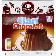 Carrefour Original flan chocolat 8X100g