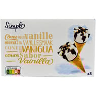 Simpl 8 cônes parfum vanille 960ml 550g