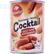Carrefour Sensation saucisses cocktail goût fumé 220g