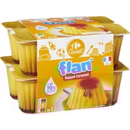 Carrefour Classic flan nappé caramel 12X100g