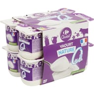 Carrefour classic yaourt nature 0mg % 12x125g