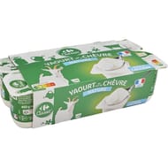 Carrefour classic yaourt au lait de chèvre nature 8x115g