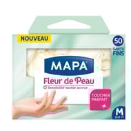 Mapa gants jetables fleur de peau x50 taille m