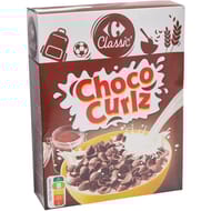 Carrefour classic' céréales choco curlz 375g