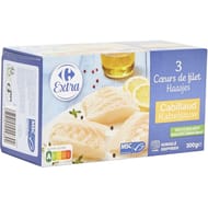 Carrefour extra 3 coeur de filet cabillaud 300g