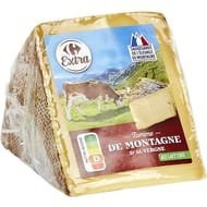Carrefour extra tomme de montagne au lait d'auvergne