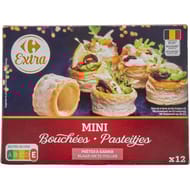 Carrefour classic' 12 mini bouchées prêtes à garnir 54g