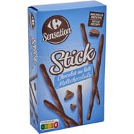 Carrefour stick chocolat au lait 90 gr