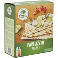 Carrefour extra pain azyme sans sel ajouté 400g