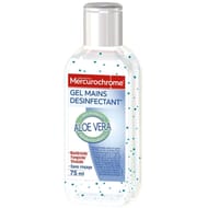 Mercurochrome gel hydroalcoolique aloé 75ml