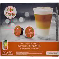 Carrefour extra latte macchiato caramel flavour 8x15g