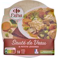 Carrefour extra sauté de veau et petits légumes 280g
