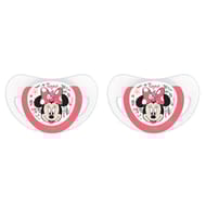 2 sucettes physiologiques silicone + 6 mois Minnie Disney Baby