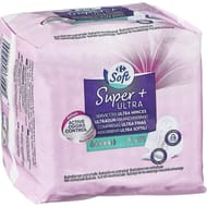 Carrefour soft serviettes hygiéniques ultra minces super+ x12