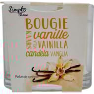 Simpl bougie verre vanille 100g