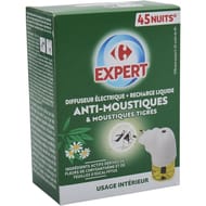 Carrefour expert diffuseur et recharge anti moustiques