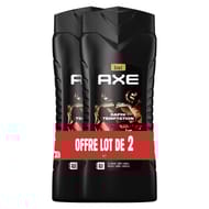Axe gel douche homme 5en1 dark temptation 2x400ml