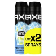 Axe supreme deodorant homme ice cool 48h fraicheur 2x200ml