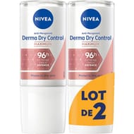 Nivea deodorant bille femme derma control lotx2