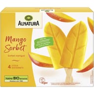 Alnatura bâtonnets sorbet à la mangue x4 bio 196g