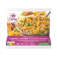 Carrefour extra poêlée de légumes et cérélaes 500g
