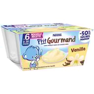 Nestle yaourts p'tit gourmand vanille 4x100g