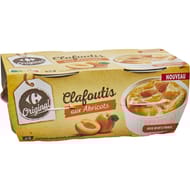 Carrefour original clafoutis aux abricots 4x85g