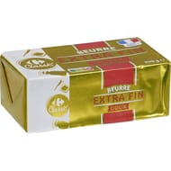 Carrefour classic beurre plaquete extra fin doux 250g