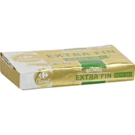 Carrefour classic beurre plaquette extra fin demi sel 125g