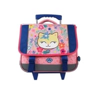 Cartable a  roulettes 38CM CHAT