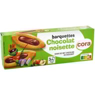 Cora barquettes au chocolat noisette 120g