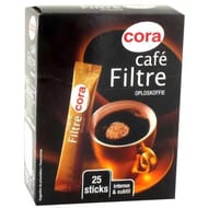 Cora café filtre lyophilisé 25 sticks 50G