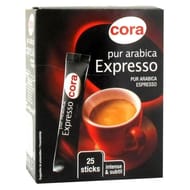 Cora café expresso pur arabica  25 sticks x1.8g