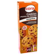 Cora cookies pépites de chocolat nougatine 200g