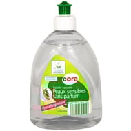 Cora liquide vaisselle sans parfum écolabel 500ml