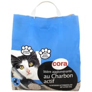Cora litière pour chats agglomérante au charbon actif 5l