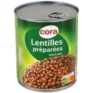 Cora lentilles préparées 4/4 530g