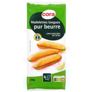 Cora madeleines longues pur beurre 250g