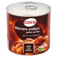 Cora marrons entiers pelés au feu 1/2 240g