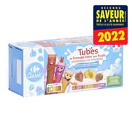 Carrefour classic tube de fromage blanc aux fruits 12x40g