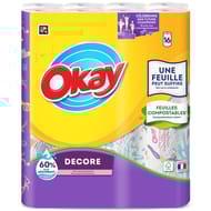 Okay essuie-tout 16 rouleaux décoré
