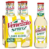 Cocktail sans alcool petillant venezzio spritz lemon 4 x 20 cl