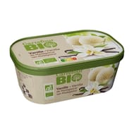 Carrefour bio glace vanille de Madagascar bio bac 471g