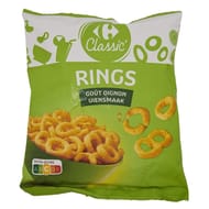 Carrefour classic' rings biscuits apéritifs oignon 60g
