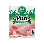 Carrefour classic jambon Le Paris 6 tranches 240g