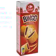 Carrefour classic' bingo biscuits fourrés chocolat 225g