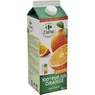Carrefour Extra pur jus d'orange 100% avec pulpe 2l